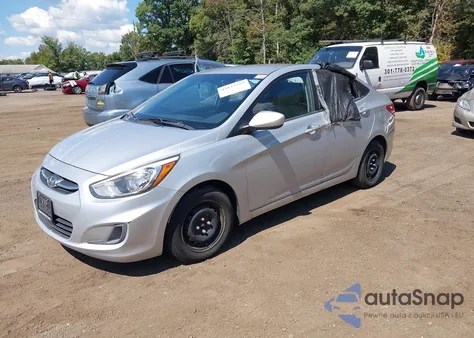 2015 Hyundai Accent Gls z USA, uszkodzony, nr VIN KMHCT4AEXFU849880